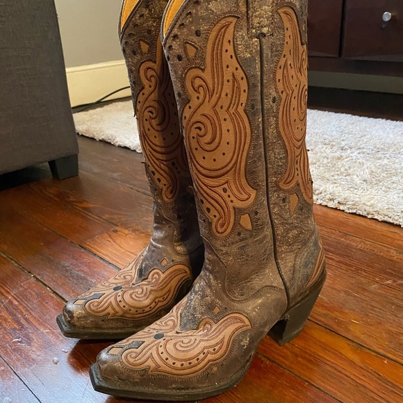 J. B. Dillon Women’s Cowboy Boots size 6.5B - Picture 1 of 3